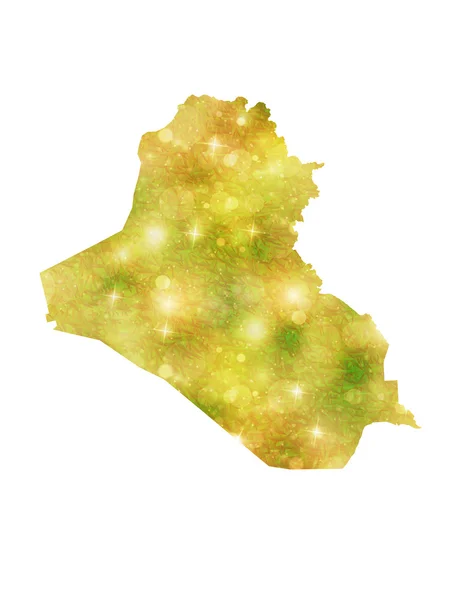 Iraq　Country map — Stok Vektör